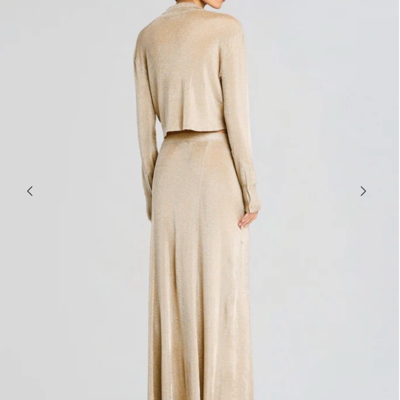 Gold Retrofete Maxi Skirt - Picture 3 of 5